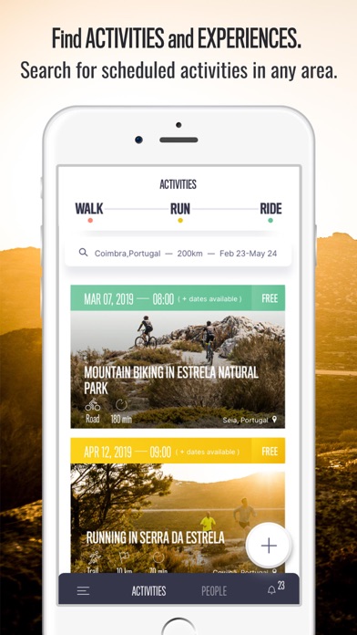 WALK-RUN-RIDE Screenshot 1 - AppWisp.com WALK-RUN-RIDE Screenshot 1 - AppWisp.com