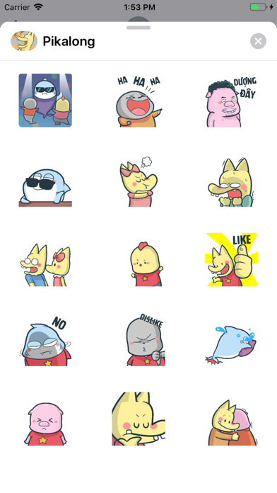 Screenshot #1 pour Pikalong Sticker