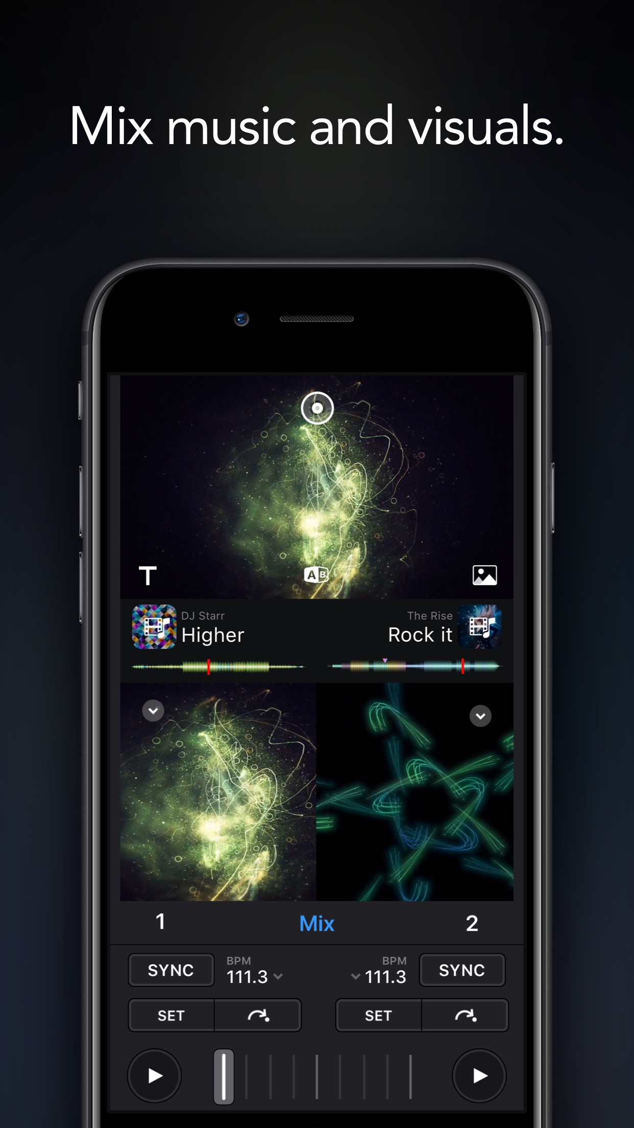 Screenshot do app djay - DJ App & Mixer