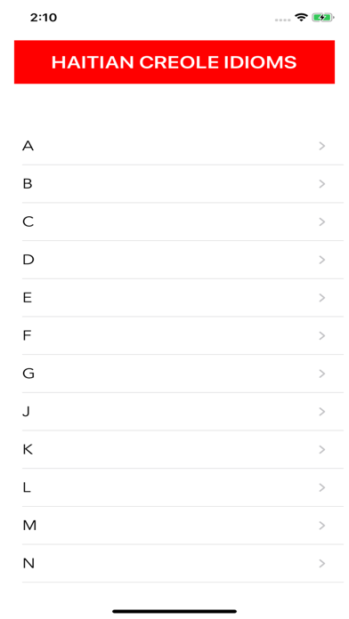 Haitian Creole Idioms Screenshot
