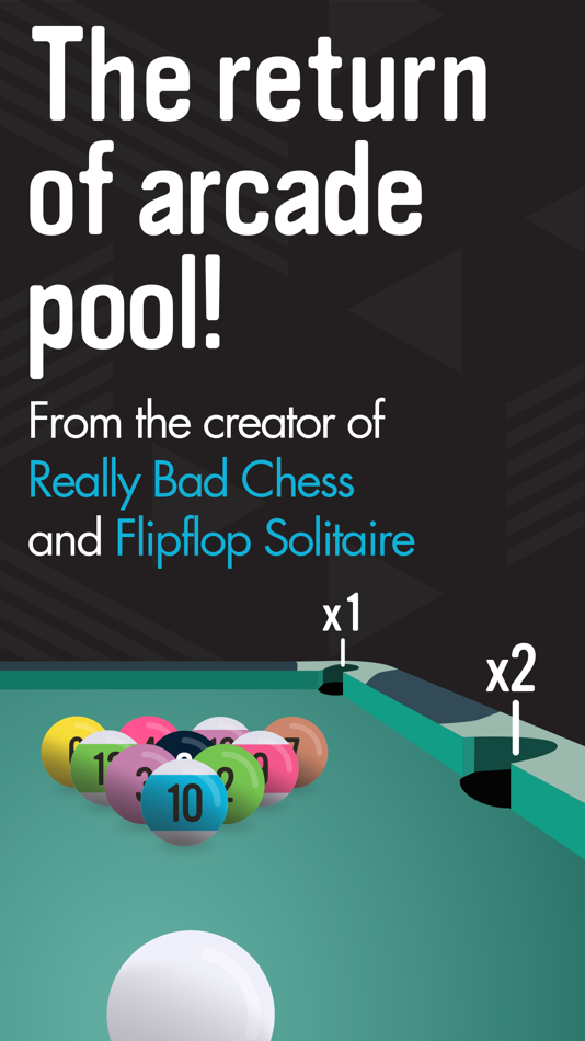 #1. Pocket Run Pool (iOS) 由: Zach Gage