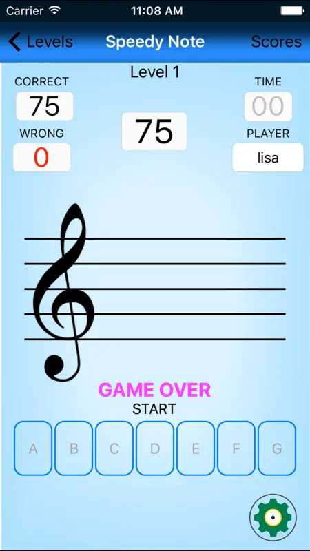 Speedy Note: Treble Clef screenshot 1 of 5