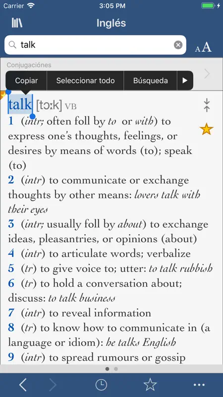 Collins dictionnaire anglais screenshot 1 of 3