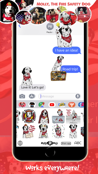 MollyMoji - Dalmatian stickers screenshot 4