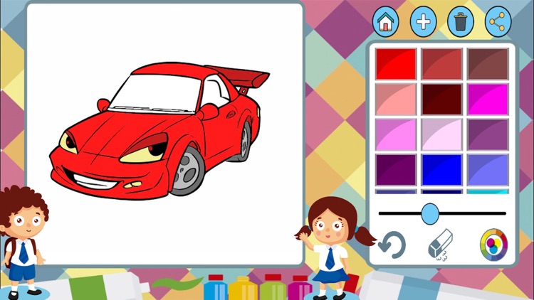Cars coloring book to paint