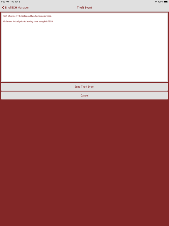 BricTECH Manager iPad screenshot 5 - Business app