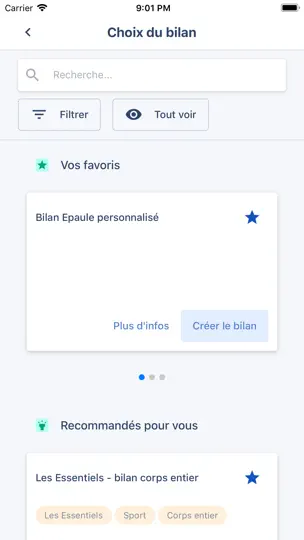 Capture d'écran de Kobus App sur iPhone 2