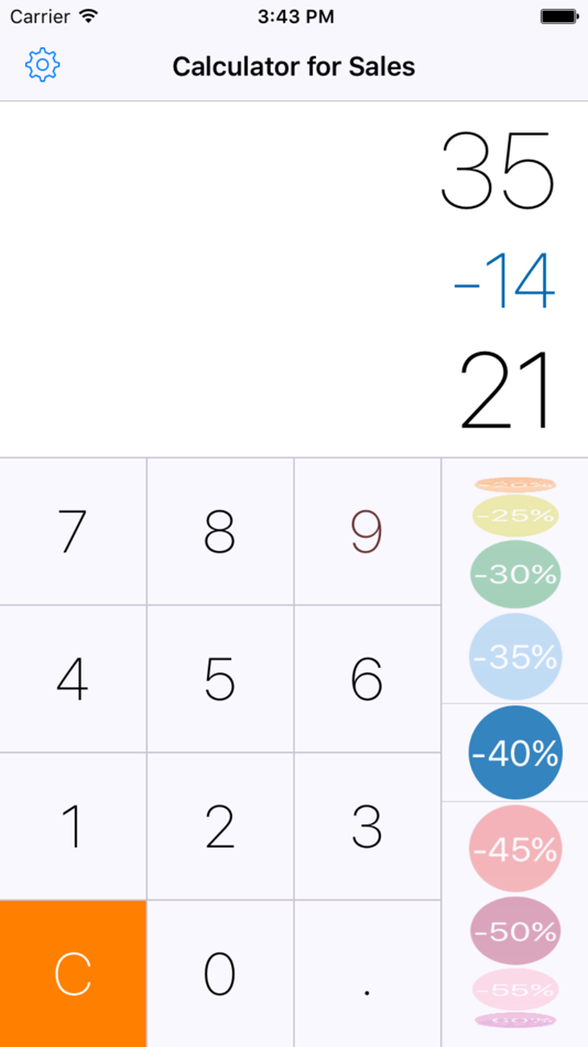 Calculator Discount (iOS) By: Jonathan Teboul Calculator Discount (iOS) By: Jonathan Teboul