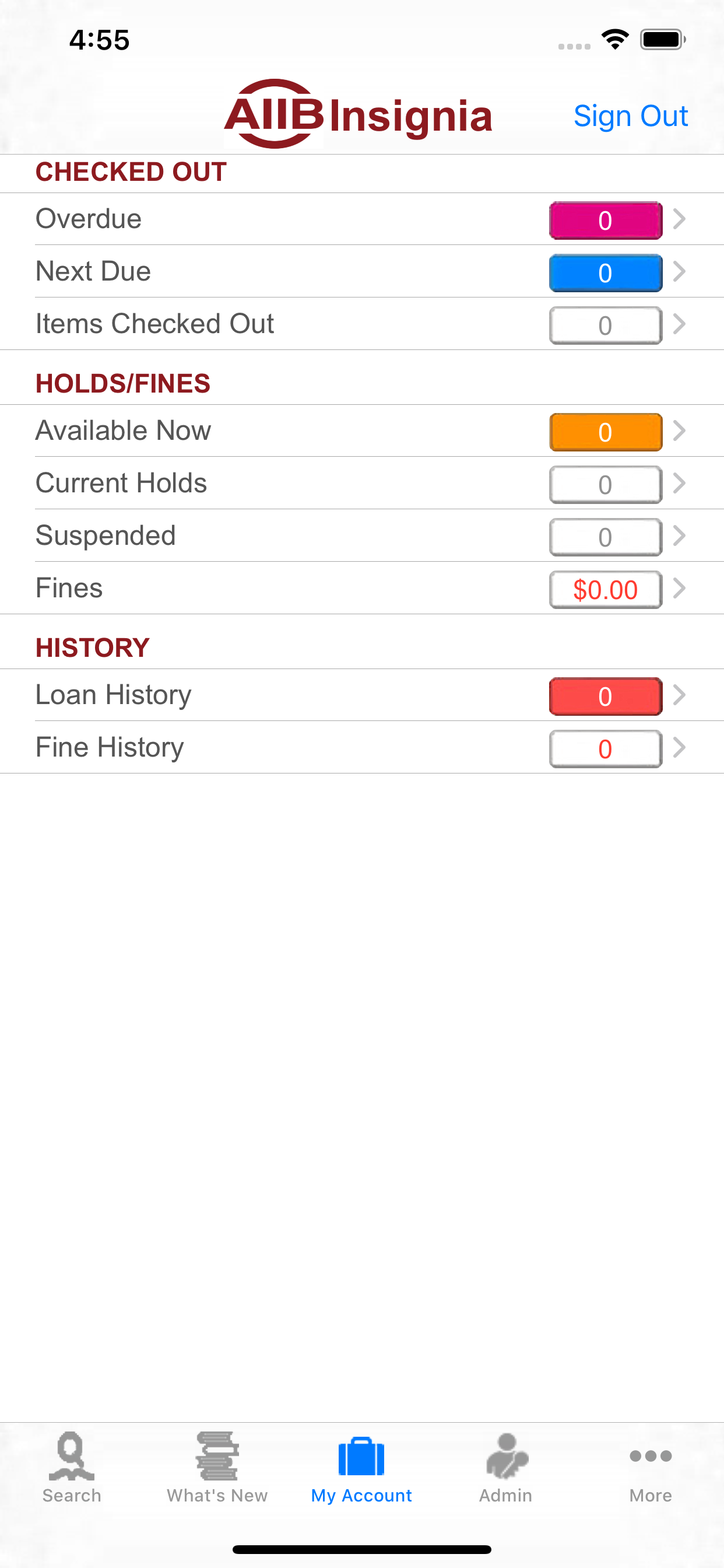 AIIB library screenshot 3