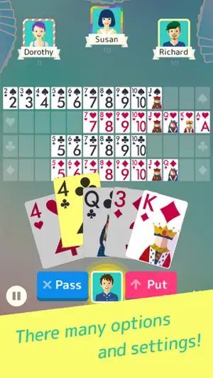 Sevens - Fun Classic Card Game screenshot 2