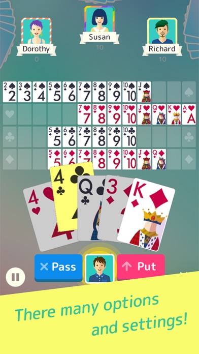 Sevens - Fun Classic Card Game Screenshot