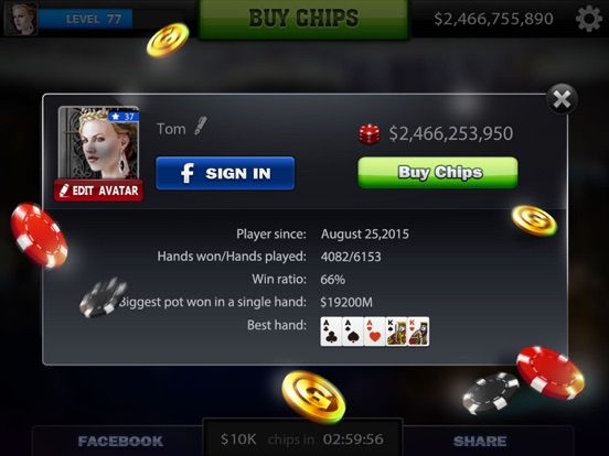 Screenshot #6 pour Spark Poker: Live Texas Holdem