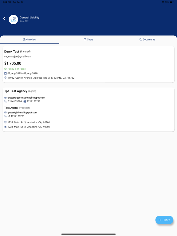 Screenshot #6 pour PolicySpot