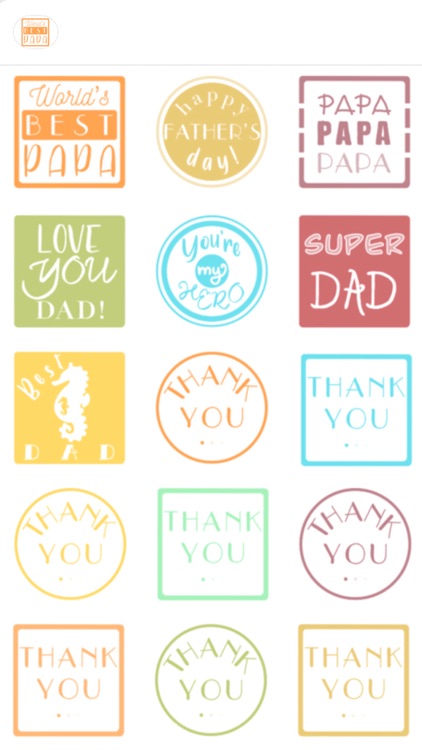 Papa Day Stickers