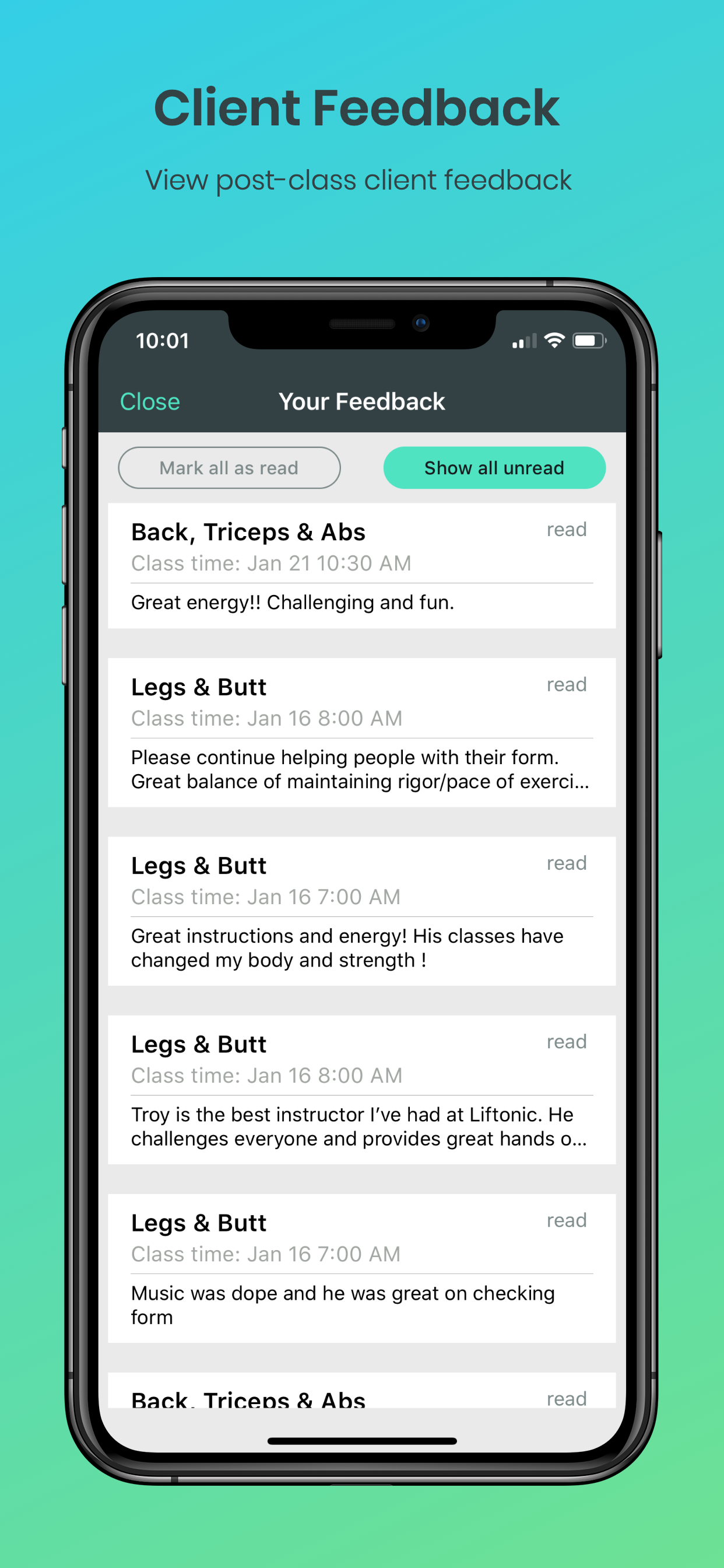 FitGrid Pro: For Instructors