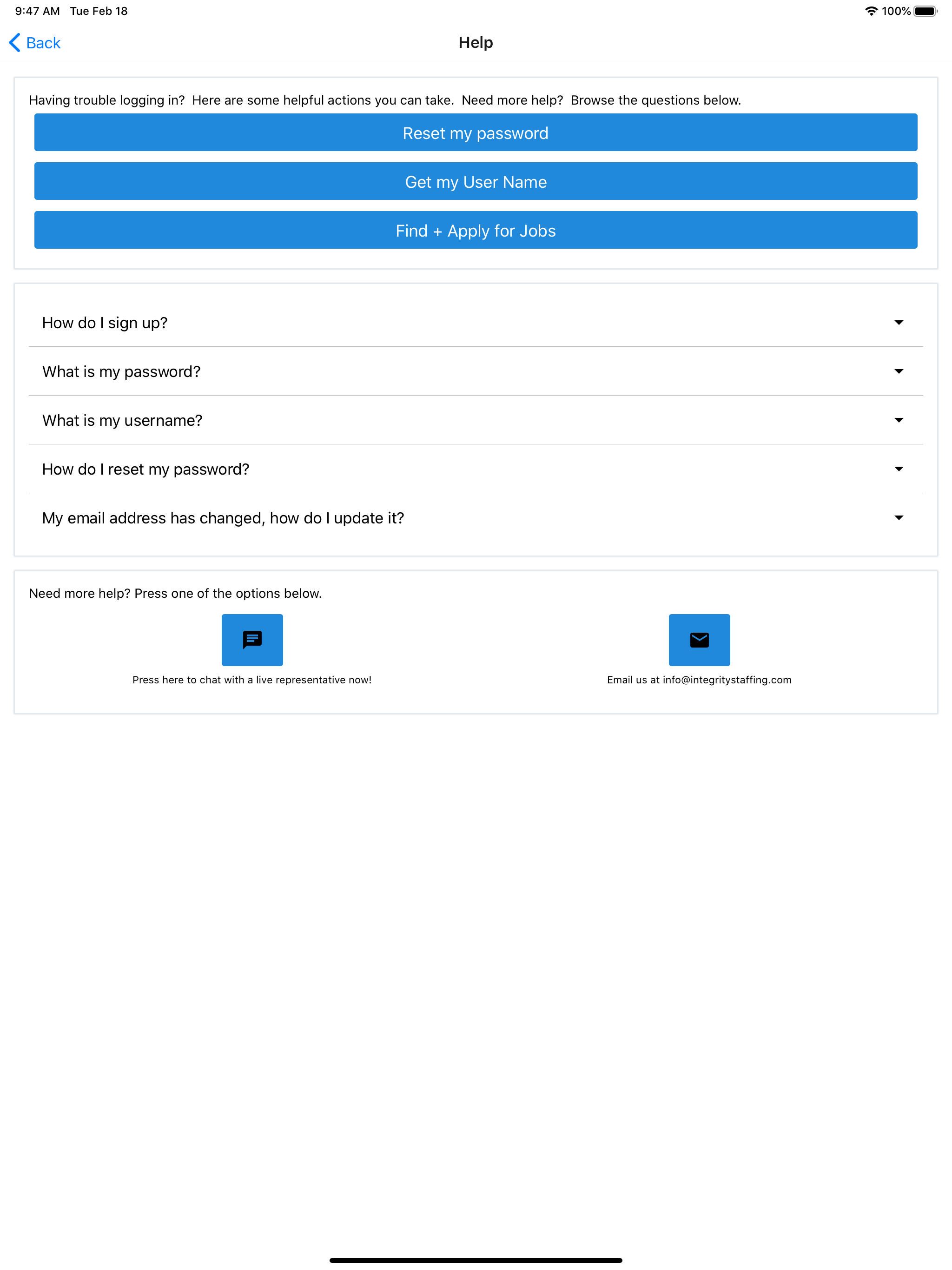 Integrity Employee Portal screenshot 7