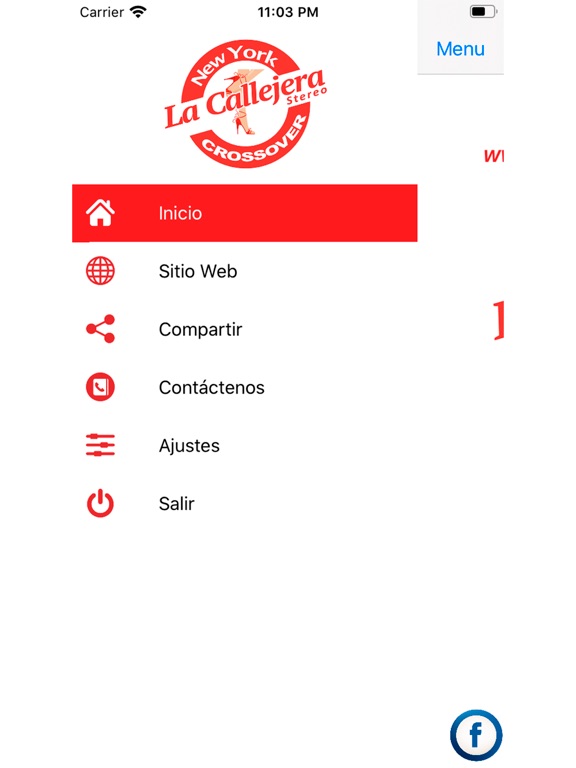 La Callejera Stereo iPad screenshot 2 - Music app