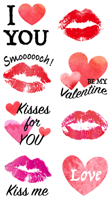 Kiss & Heart Stickers screenshot 3