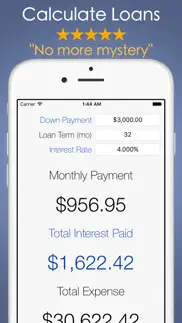 car payment calculator mobile iphone screenshot 3