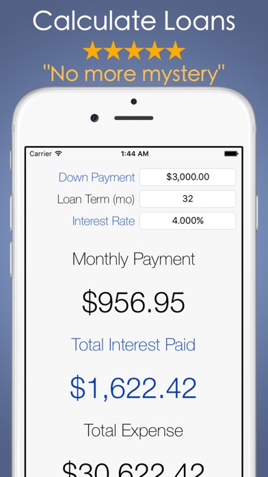 Car Payment Calculator Mobile Screenshot