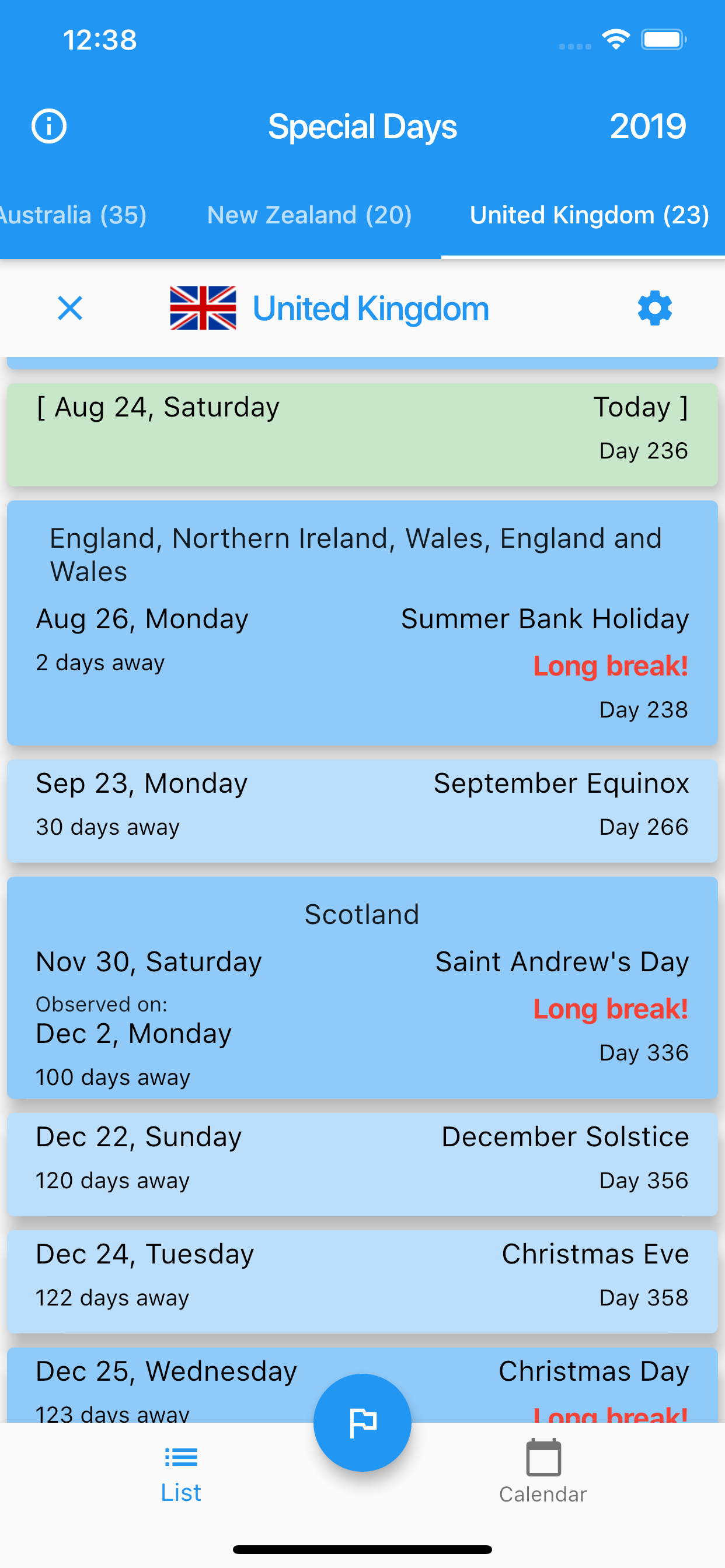Public Holidays