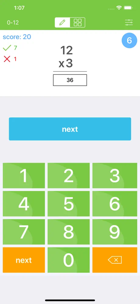 Times Tables - Flash Quiz
