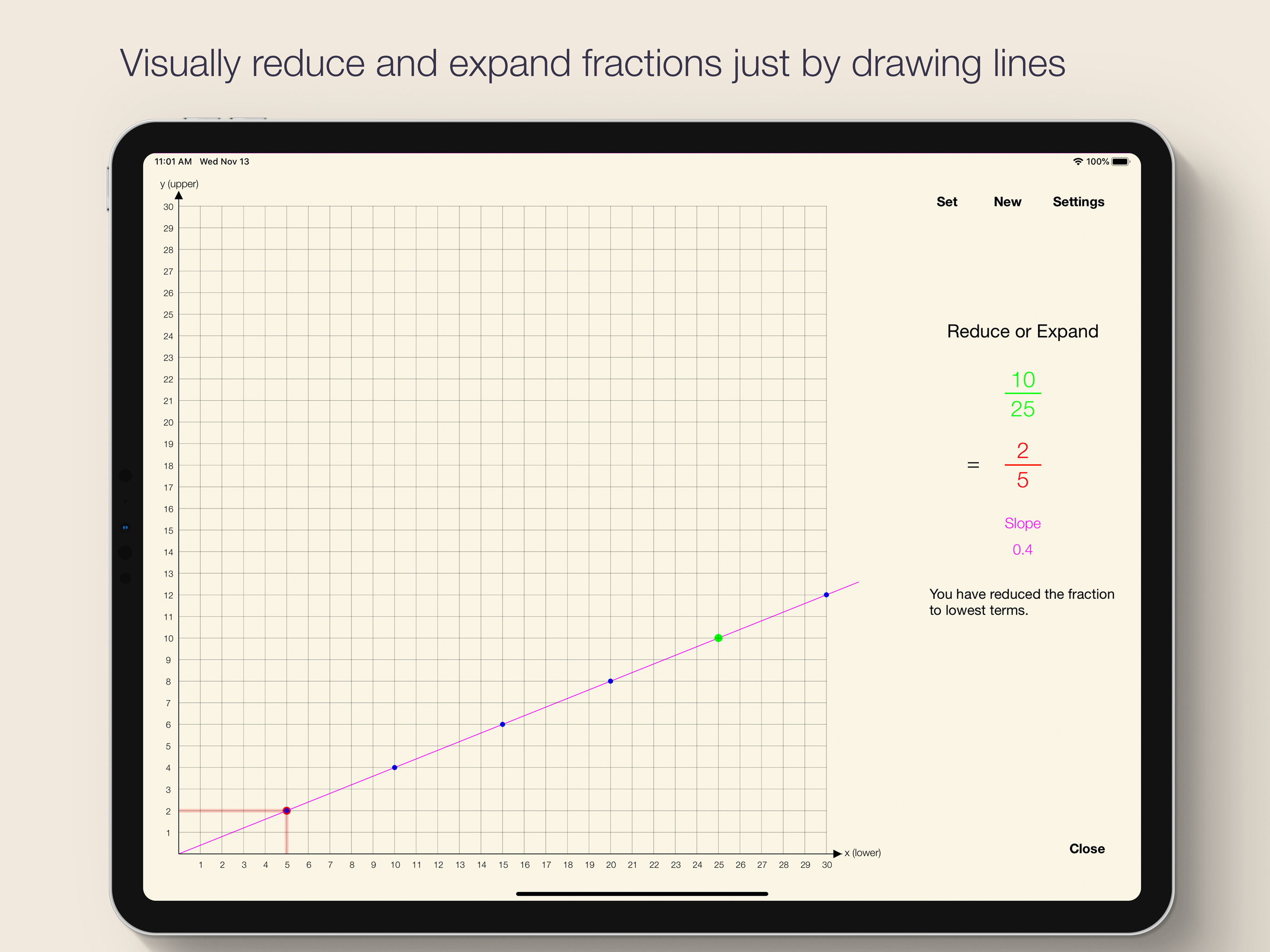 Fraction as Slope screenshot 5