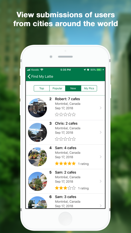 #7. Find My Latte (iOS) By: Besher Al Maleh