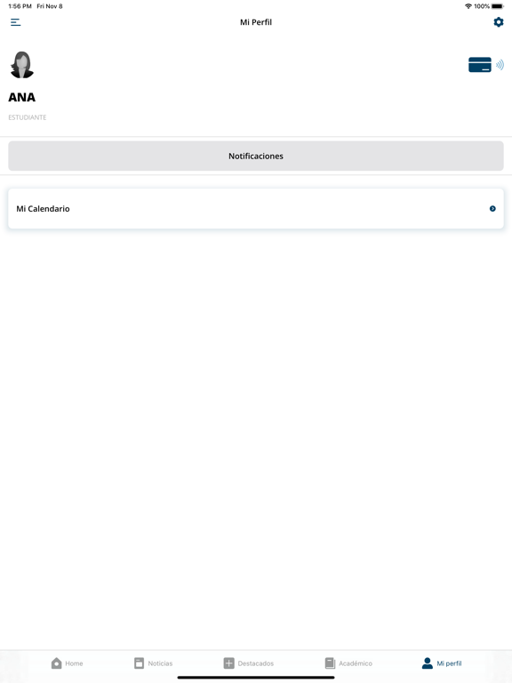 Universidad Católica de Ávila iPad screenshot