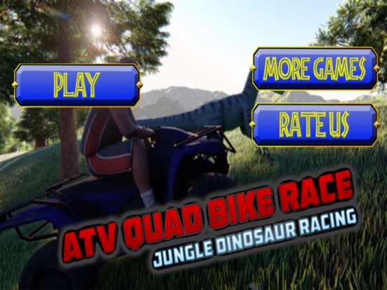 Screenshot #4 pour ATV Quad Bike Dino Park Race