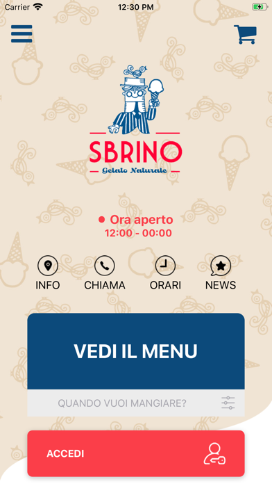 Sbrino Gelato Naturale Screenshot