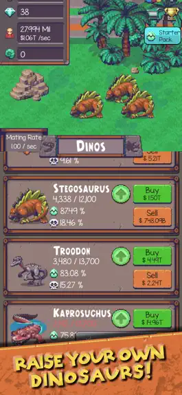 Game screenshot Idle Dino Zoo apk