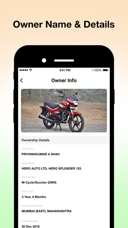RTO Vehicle Owner Registration