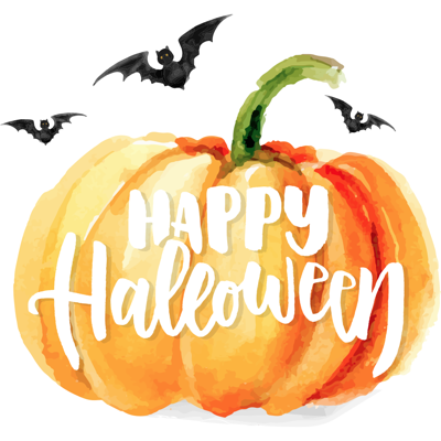 WaterColor Halloween Stickers