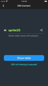 Group RPG Dice Roller screenshot