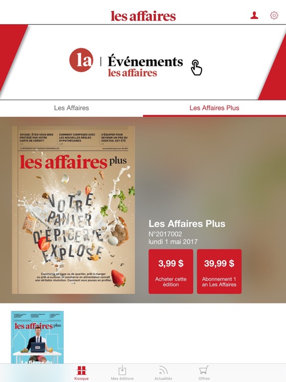 Les Affaires iPad screenshot 2 - Business app