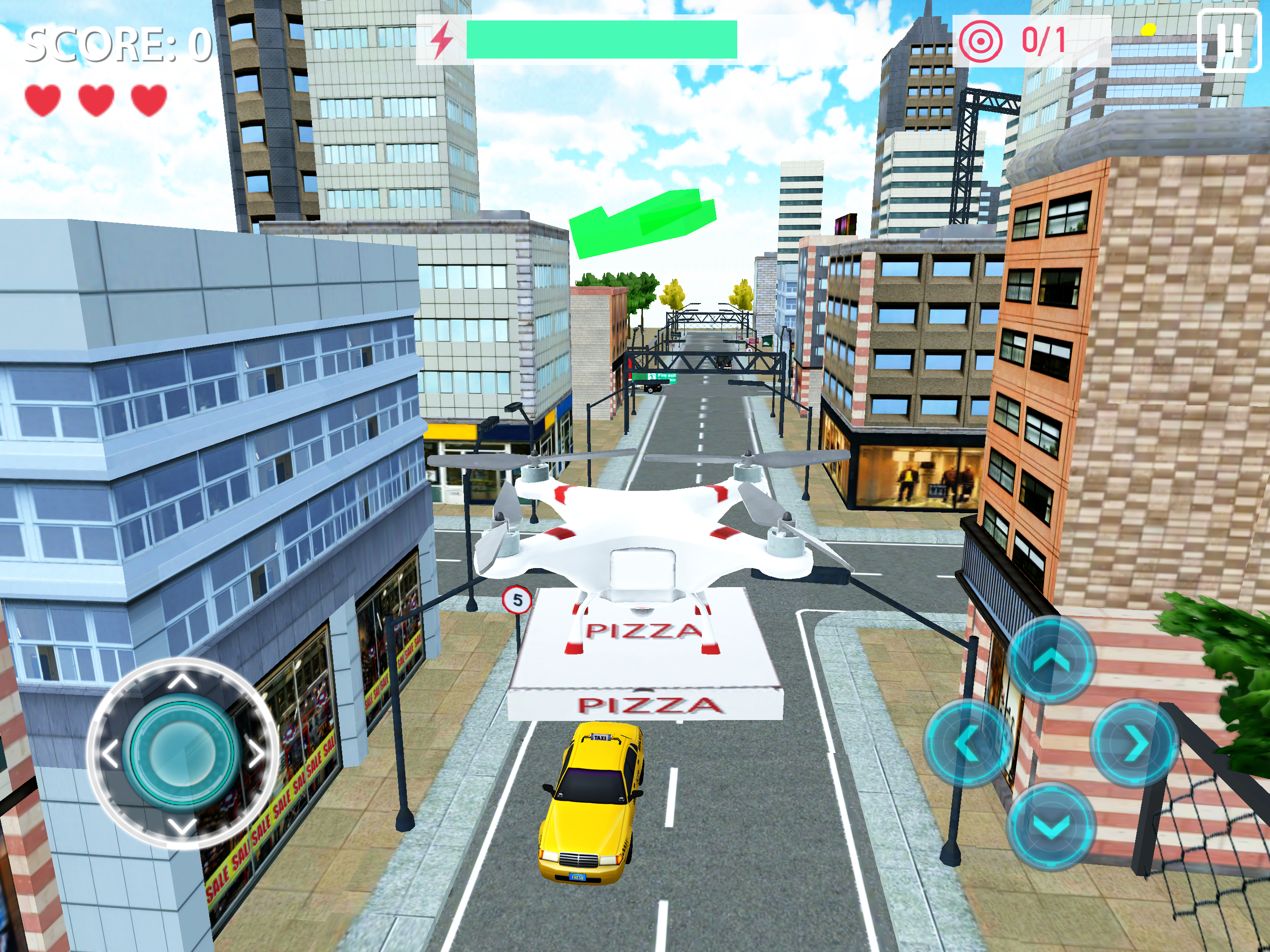Drone Pizza Delivery 3D