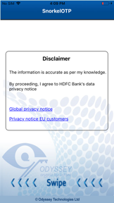 HDFC Bank e-Token screenshot