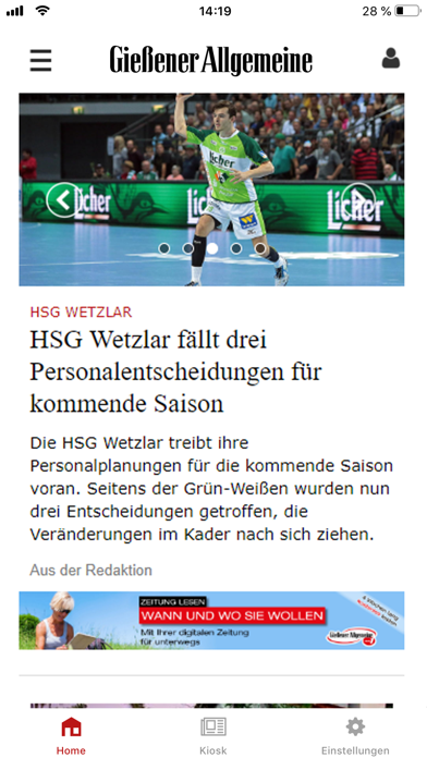 GAZ ePaper Screenshot