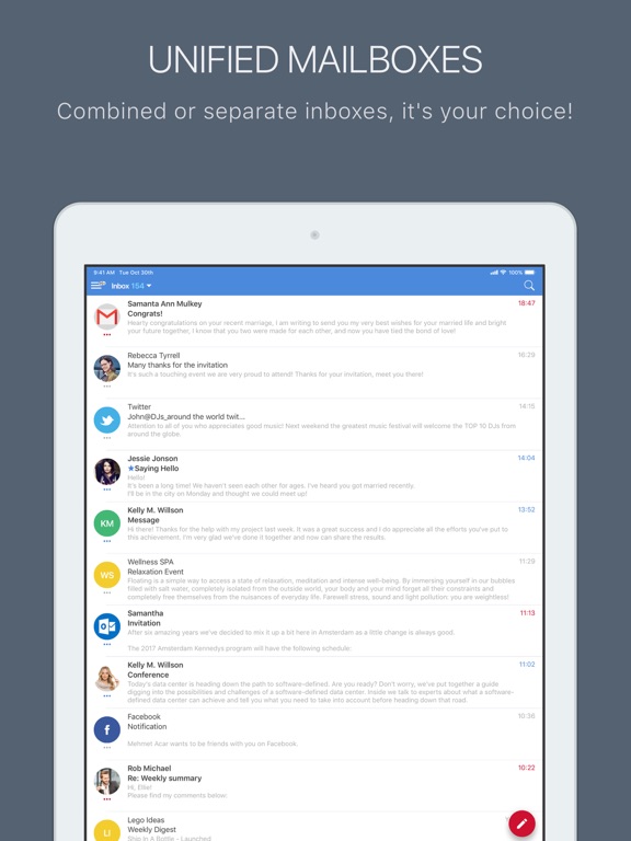 Alestra Mail iPad screenshot