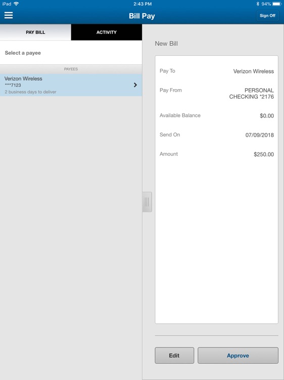 Seamen's Bank Mobile for iPad screenshot-4