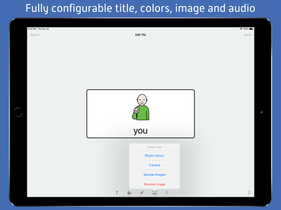 ChatterBoards AAC iPad screenshot 6 - Education app
