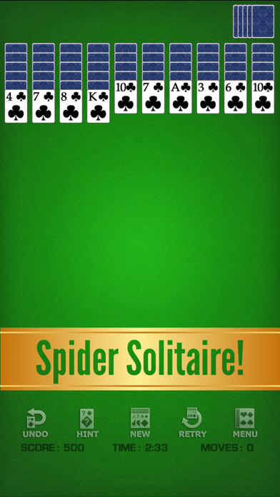 Spider Solitaire Classic ◆ Screenshot
