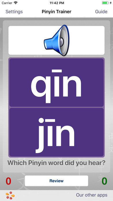 Screenshot #1 pour Pinyin Trainer by trainchinese