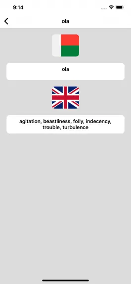 Game screenshot Malagasy-English Dictionary apk