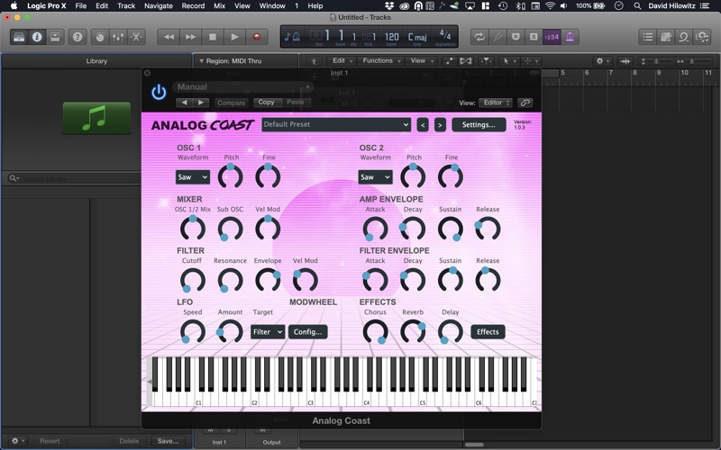 Analog Coast (Audio Unit) Screenshot