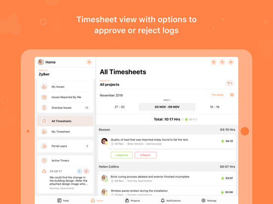 Zoho BugTracker iPad screenshot