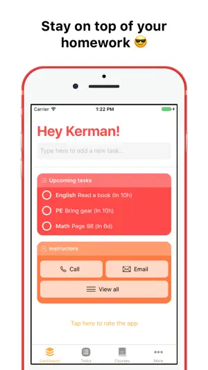 The Homework App screenshot 1