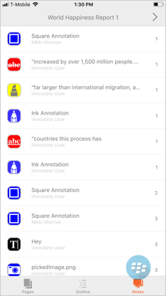 iAnnotate for BlackBerry screenshot 4