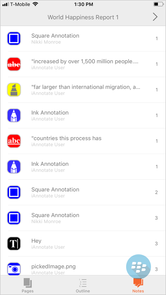 #4. iAnnotate for BlackBerry (iOS) 由: Branchfire, Inc.